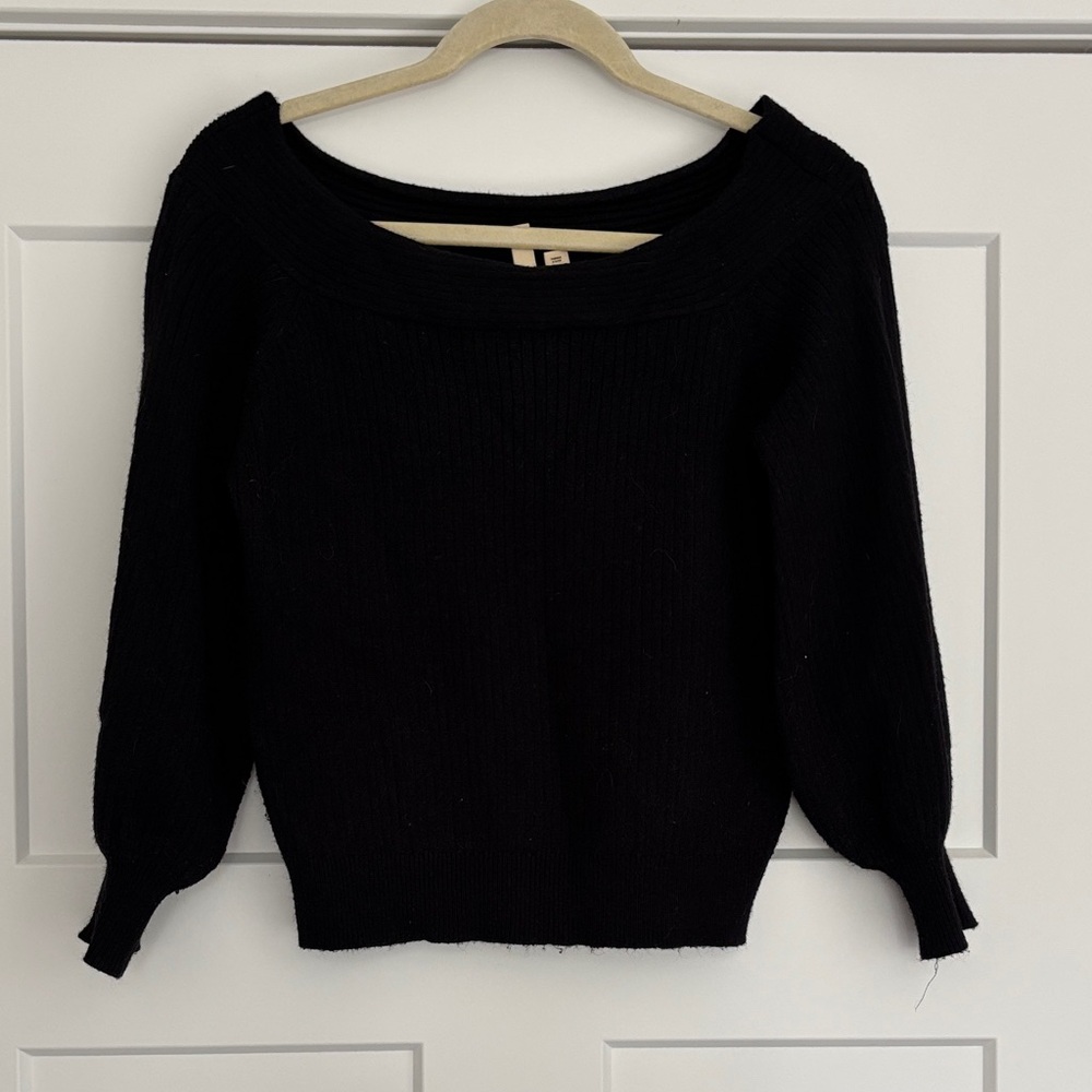 Elegant Black OTS Women's Sweater